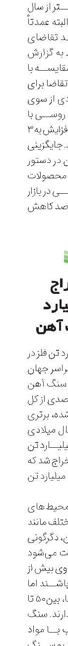 استخراج 2.6میلیارد تن سنگ آهن