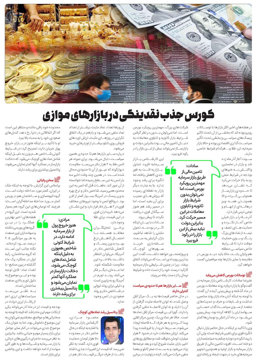 کورس جذب نقدینگی در بازارهای موازی
