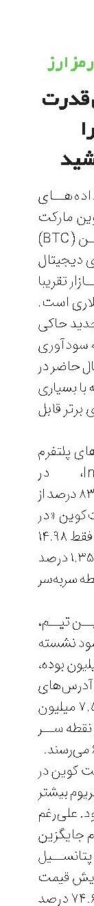 بیت کوین قدرت خود را به رخ کشید