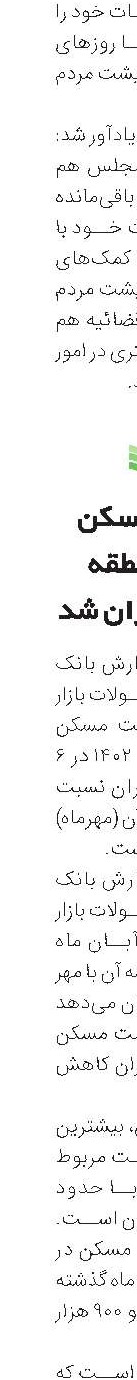 قیمت مسکن در ۶ منطقه تهران ارزان شد